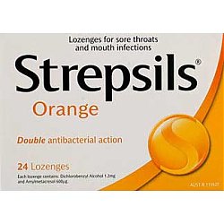 Strepsils Orange Zuckerfrei 8,75mg Lutschtabletten